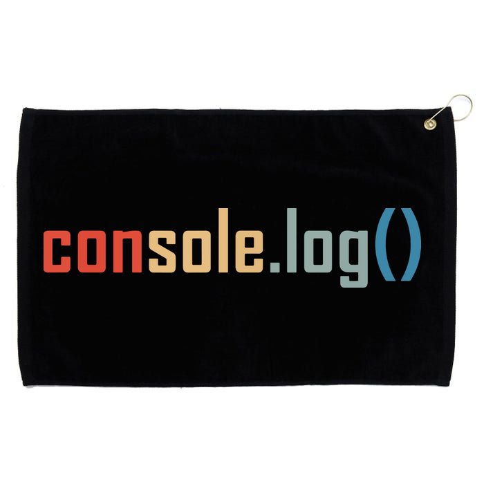 Programming Code Console Log Javascript Debugging Programmer Grommeted Golf Towel