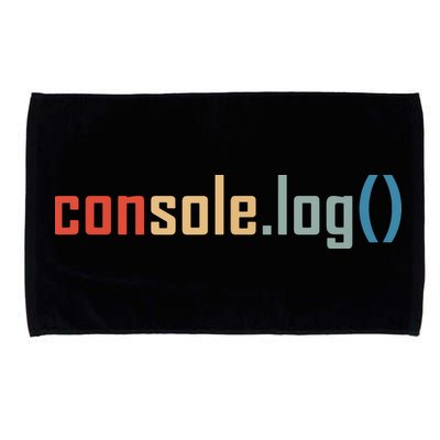 Programming Code Console Log Javascript Debugging Programmer Microfiber Hand Towel