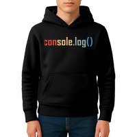 Programming Code Console Log Javascript Debugging Programmer Kids Hoodie