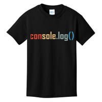 Programming Code Console Log Javascript Debugging Programmer Kids T-Shirt