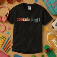 Programming Code Console Log Javascript Debugging Programmer Kids T-Shirt