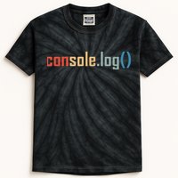 Programming Code Console Log Javascript Debugging Programmer Kids Tie-Dye T-Shirt