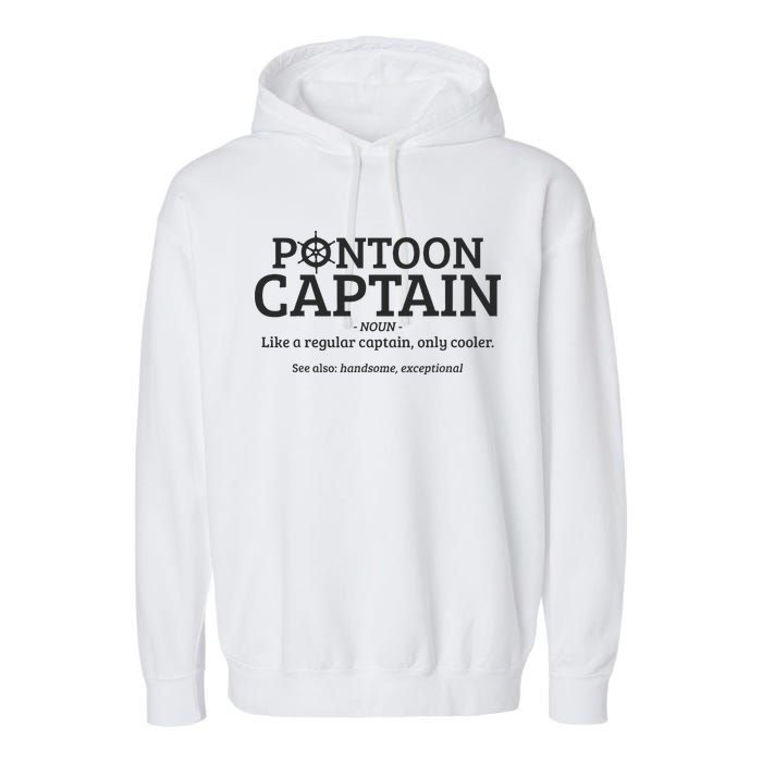 Pontoon Captain Definition Garment-Dyed Fleece Hoodie