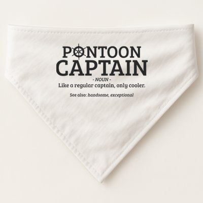 Pontoon Captain Definition USA-Made Doggie Bandana