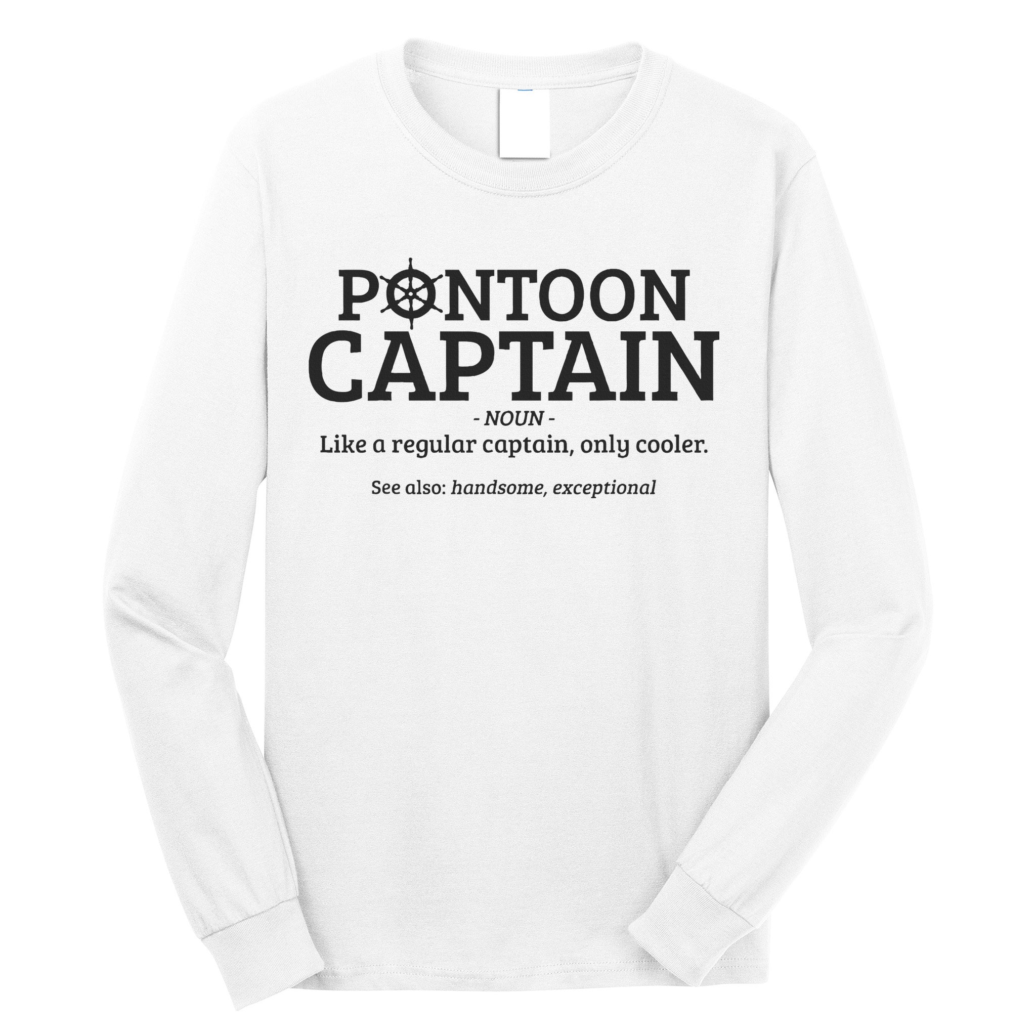 Pontoon Captain Definition Long Sleeve Shirt