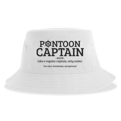 Pontoon Captain Definition Sustainable Bucket Hat