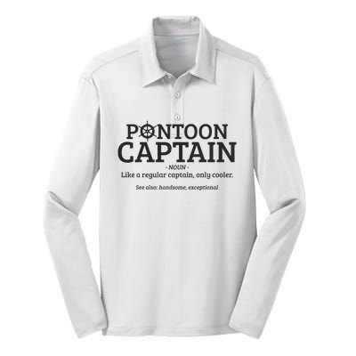 Pontoon Captain Definition Silk Touch Performance Long Sleeve Polo