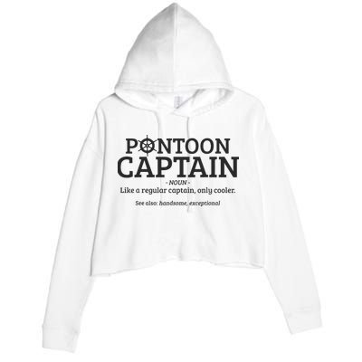 Pontoon Captain Definition Crop Fleece Hoodie
