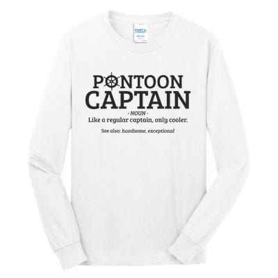 Pontoon Captain Definition Tall Long Sleeve T-Shirt