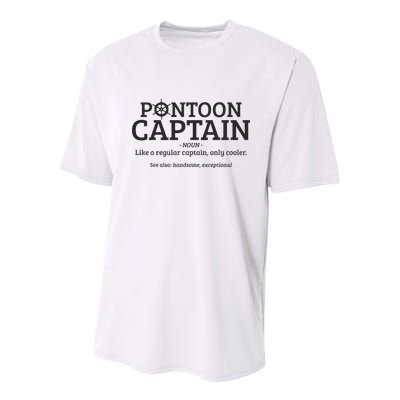 Pontoon Captain Definition Youth Performance Sprint T-Shirt