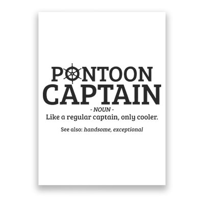 Pontoon Captain Definition Poster