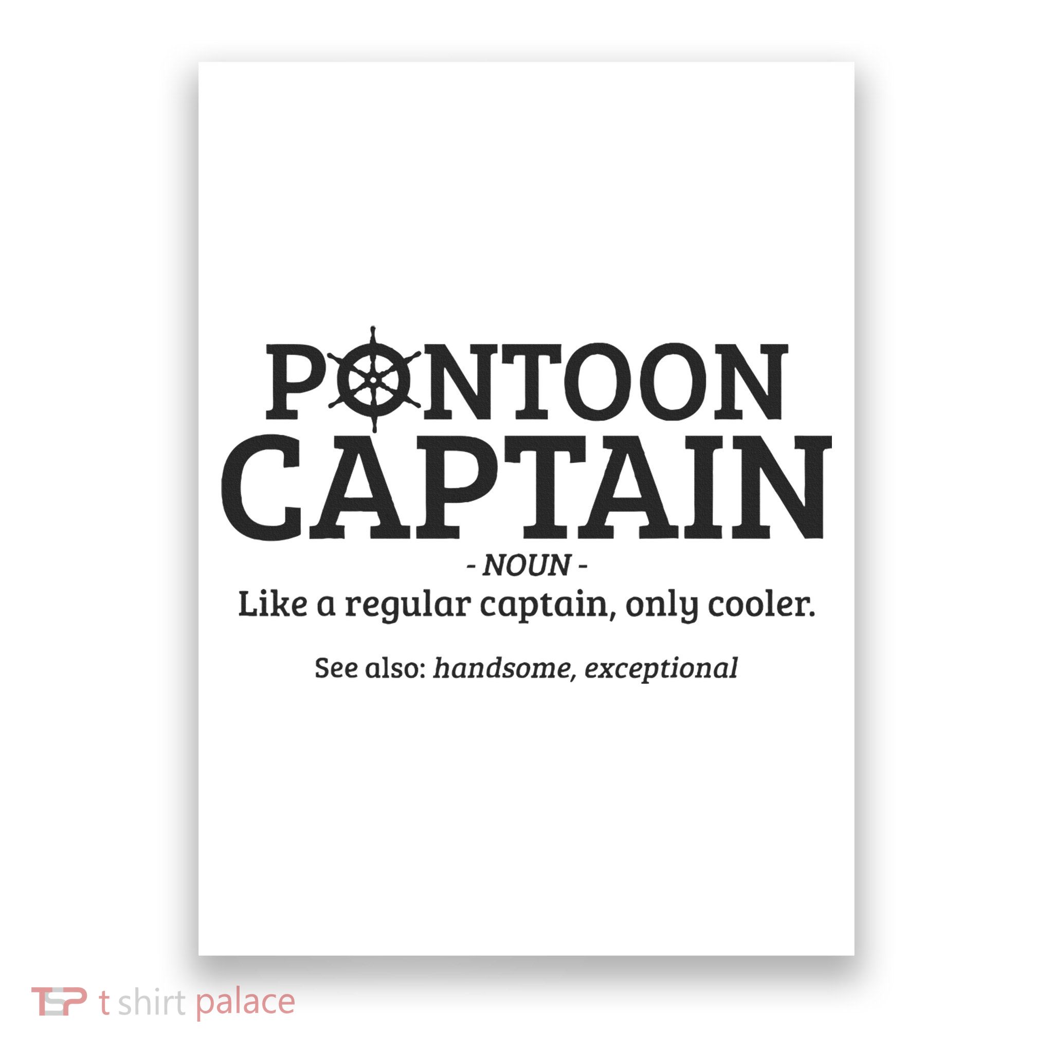 Pontoon Captain Definition Poster