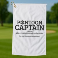 Pontoon Captain Definition Golf Towel