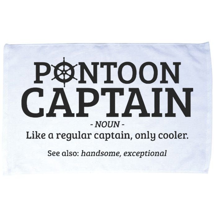 Pontoon Captain Definition Microfiber Hand Towel