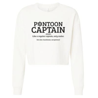 Pontoon Captain Definition Cropped Pullover Crew