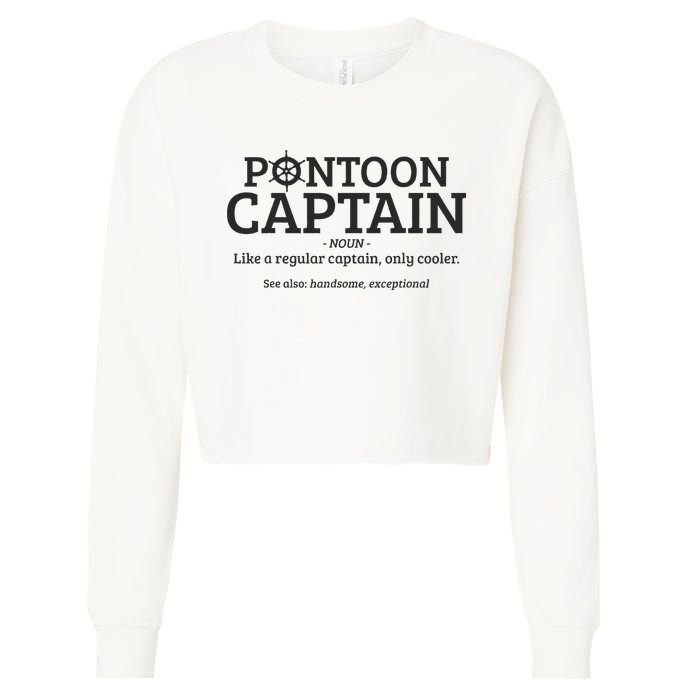 Pontoon Captain Definition Cropped Pullover Crew