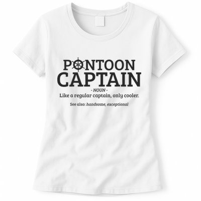 Pontoon Captain Definition Womens T-Shirt