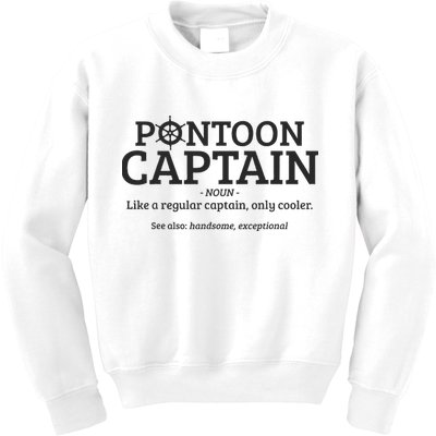 Pontoon Captain Definition Kids Sweatshirt