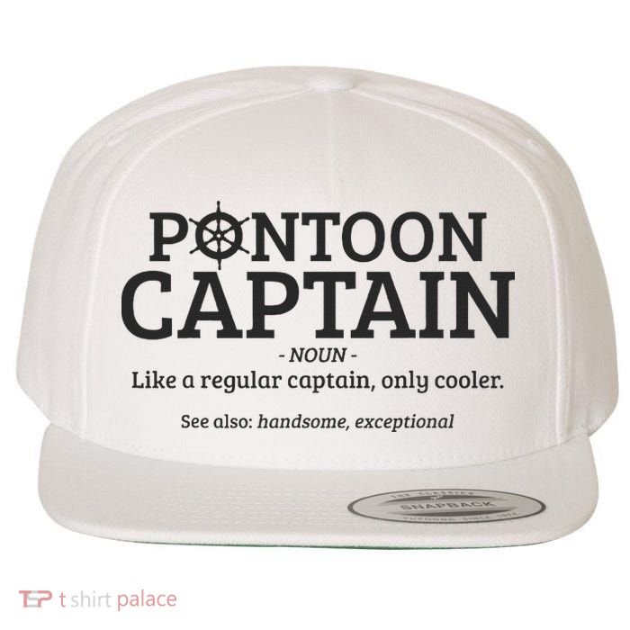 Pontoon Captain Definition Wool Snapback Cap