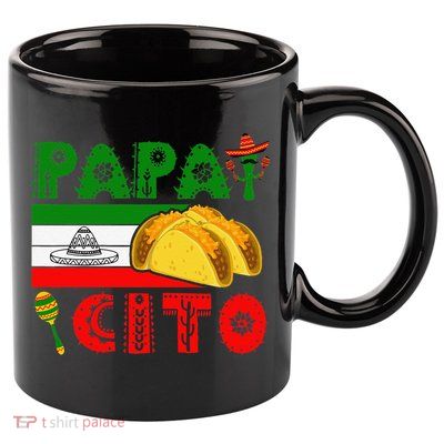Papacito Cinco De May Mexican Hat 11oz C Handle Ceramic Mug