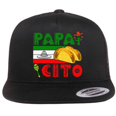 Papacito Cinco De May Mexican Hat Flatbill Hat