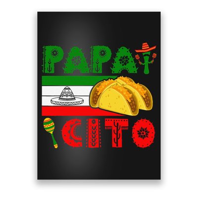 Papacito Cinco De May Mexican Hat Poster