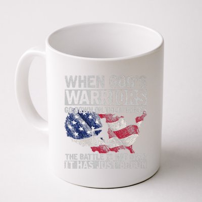 Patriotic Christian Devotee God Christianity US Flag Jesus Coffee Mug