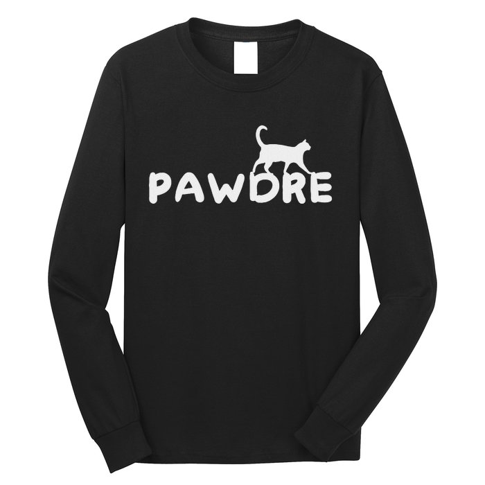 Pawdre Cat Dad Cute FatherS Day Design Long Sleeve Shirt