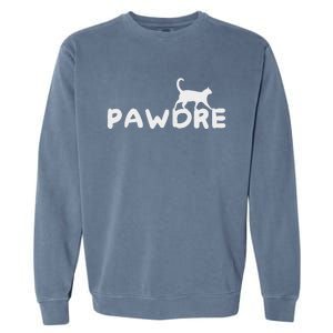 Pawdre Cat Dad Cute FatherS Day Design Garment-Dyed Sweatshirt