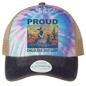 Proud Childless Dog Lady Legacy Tie Dye Trucker Hat