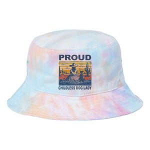 Proud Childless Dog Lady Tie Dye Newport Bucket Hat