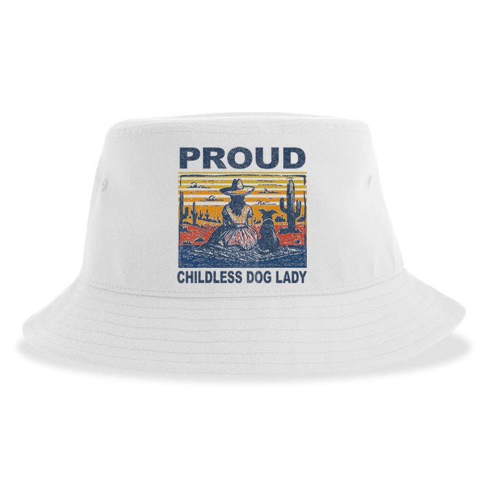 Proud Childless Dog Lady Sustainable Bucket Hat