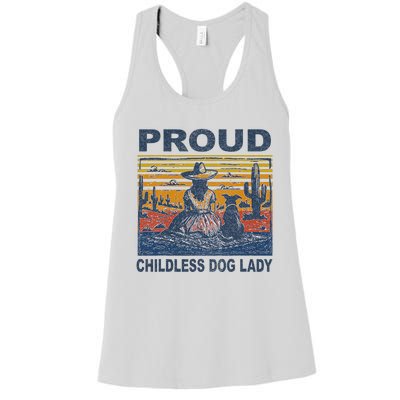 Proud Childless Dog Lady Women's Racerback Tank