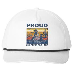 Proud Childless Dog Lady Snapback Five-Panel Rope Hat