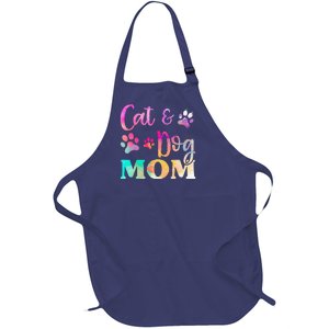 Pet Cat Dog Mom For Women Mothers Day Full-Length Apron With Pockets