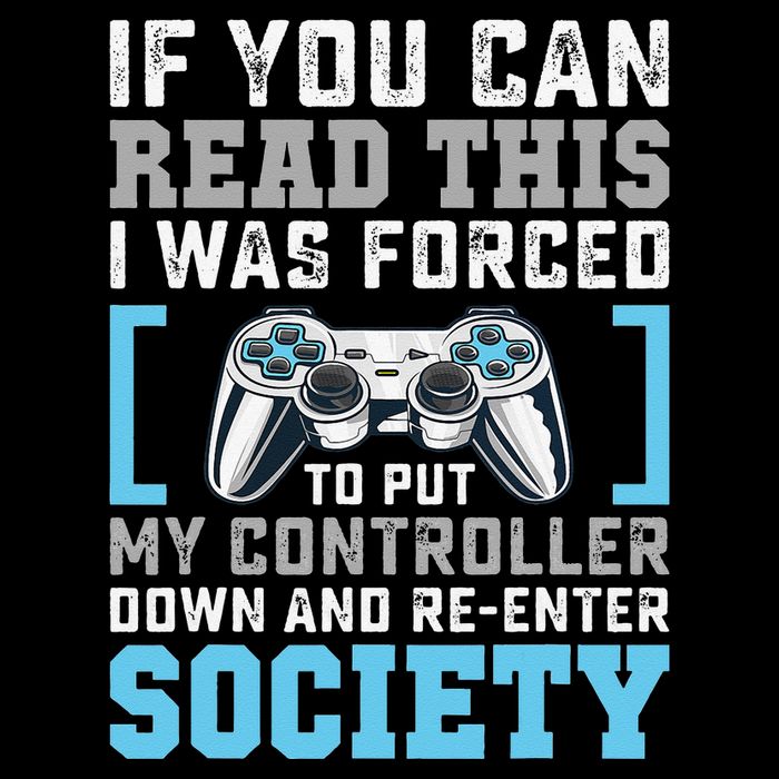 Put Controller Down ReEnter Society Funny Gamer Sweatshirt