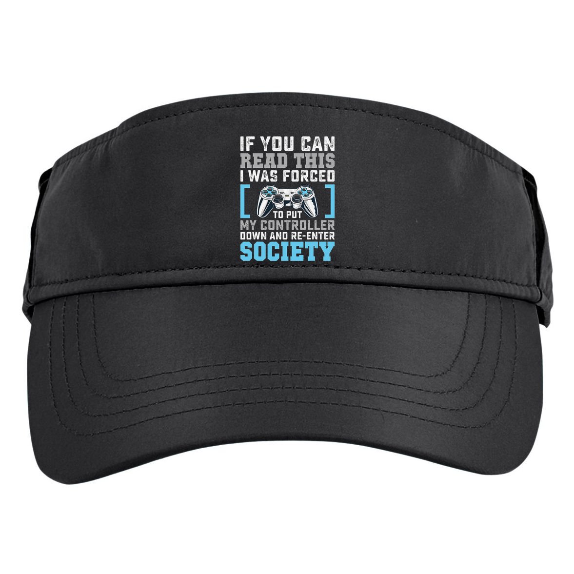 Put Controller Down ReEnter Society Funny Gamer Adult Drive Performance Visor