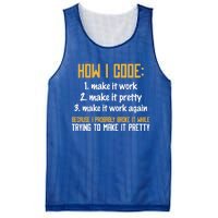 Programmer Coder Developer Programming Coding Great Gift Mesh Reversible Basketball Jersey Tank