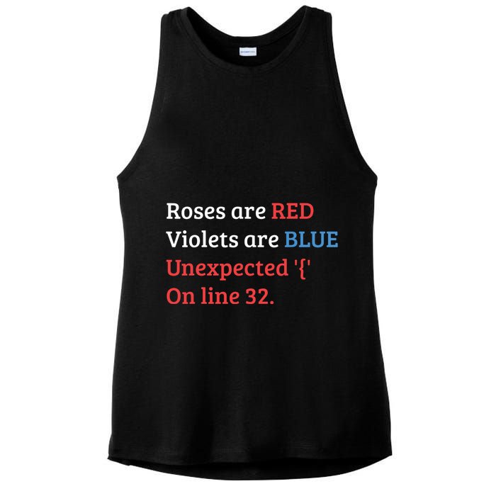Programmer Coder Developer Programming Software Engineer Ladies PosiCharge Tri-Blend Wicking Tank