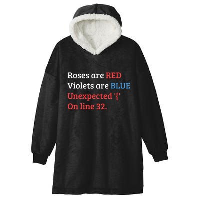Programmer Coder Developer Programming Software Engineer Hooded Wearable Blanket