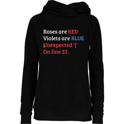 Programmer Coder Developer Programming Software Engineer Womens Funnel Neck Pullover Hood