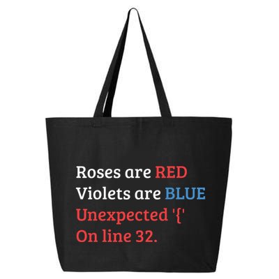 Programmer Coder Developer Programming Software Engineer 25L Jumbo Tote