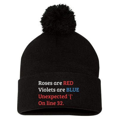 Programmer Coder Developer Programming Software Engineer Pom Pom 12in Knit Beanie