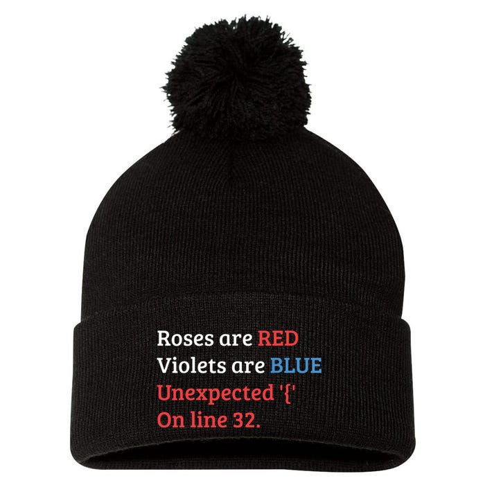 Programmer Coder Developer Programming Software Engineer Pom Pom 12in Knit Beanie
