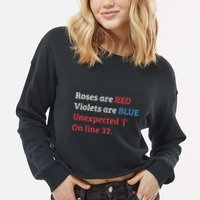 Programmer Coder Developer Programming Software Engineer Cropped Pullover Crew