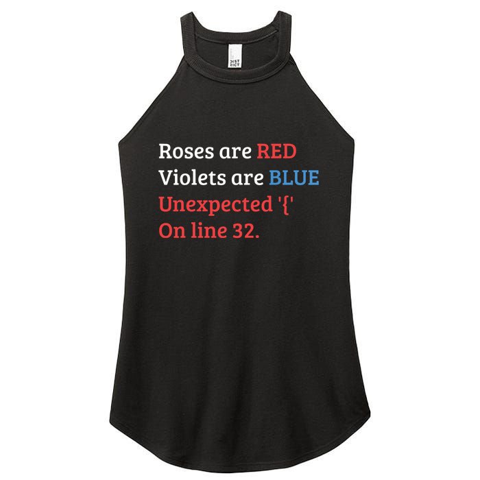 Programmer Coder Developer Programming Software Engineer Women's Perfect Tri Rocker Tank