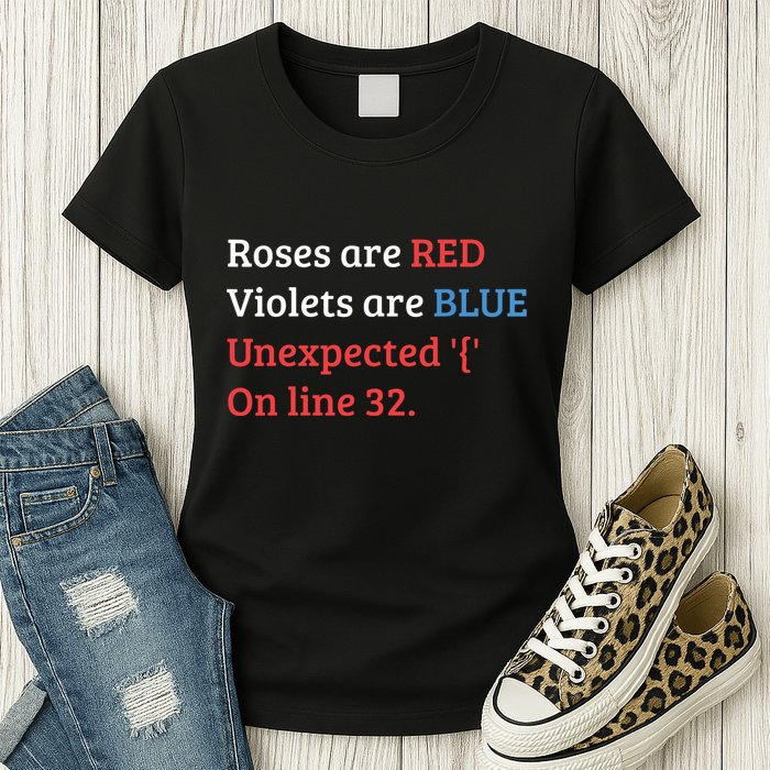 Programmer Coder Developer Programming Software Engineer Womens T-Shirt