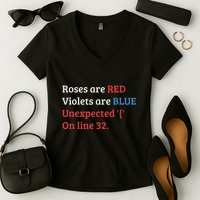 Programmer Coder Developer Programming Software Engineer Women's V-Neck T-Shirt