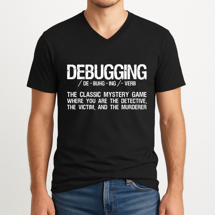 Programmer Coder Developer Programming Software Engineer V-Neck T-Shirt