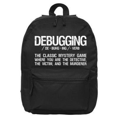 Programmer Coder Developer Programming Software Engineer 16 in Basic Backpack
